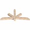 Ekena Millwork Alberta Smooth Timber Gable Bracket, Douglas Fir, 84"W x 42"H x 5 1/2"D x 5 1/2"F, 12/12 Pitch GBW084X42X0606ALB00SDF - alternate 3